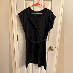 Banana Republic black tie dress